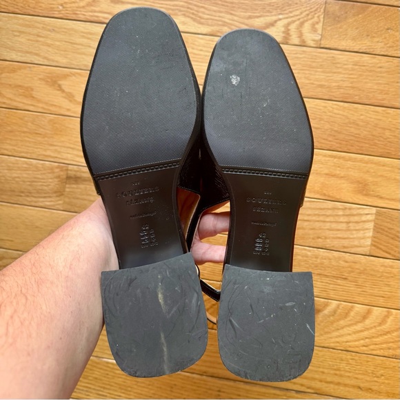 Sezane Paula Babies Mary Jane Slingbacks Black Patent Leather size 11 - Picture 2 of 7